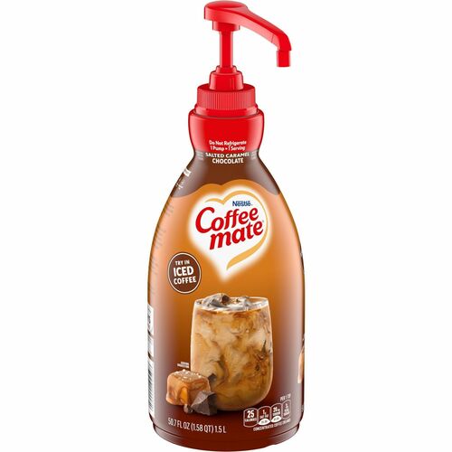 Nestle USA Creamer, Liquid, Salted Caramel Chocolate, 50.7 fl oz, Multi