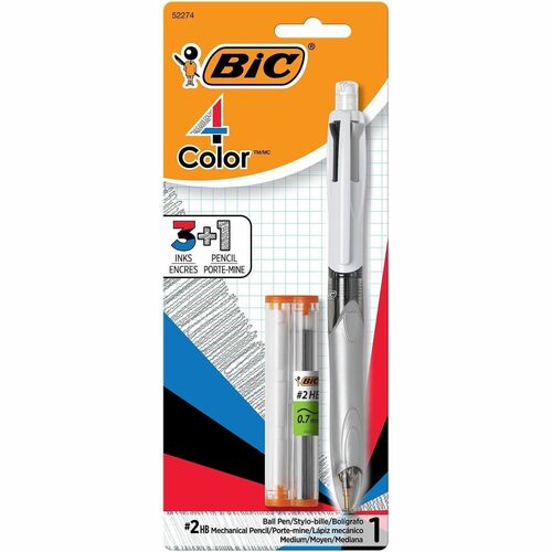 Bic Pen/Pencil, Interchanageable,Ballpoint, No. 2 HB Lead, AST