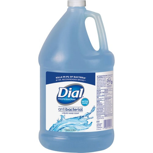 Dial Corporation Hand Soap Refill, Liquid, Antibacterial, 128 oz, Blue