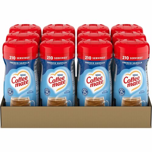 Nestle USA Creamer, Powdered, 15oz Canister, 12/CT, French Vanilla