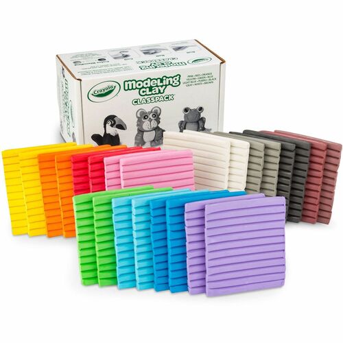 Crayola Modeling Clay, Nonhardening, 12 Colors, 288/BX, Assorted