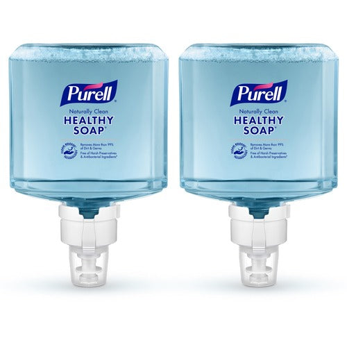 Gojo Soap Refills, Foam, f/ES8 Dispenser, 1200ml, 2/CT, Blue-GOJ777102