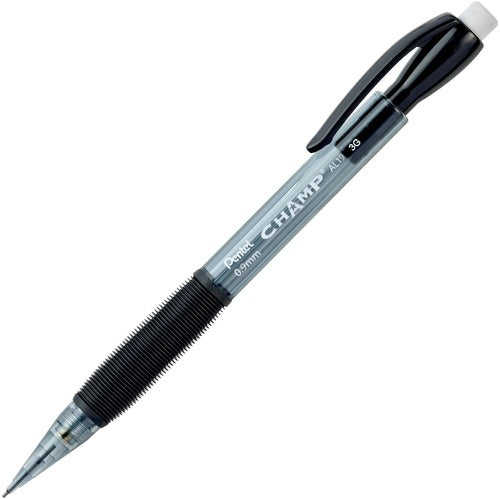 Pentel Mechanical Pencil, Champ, 0.9mm, 1/DZ, Black