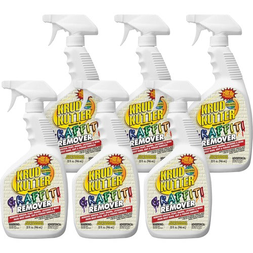 Rust-Oleum Graffiti Remover,Water-Based,Multi-surface,32 fl. oz,6/CT,MI