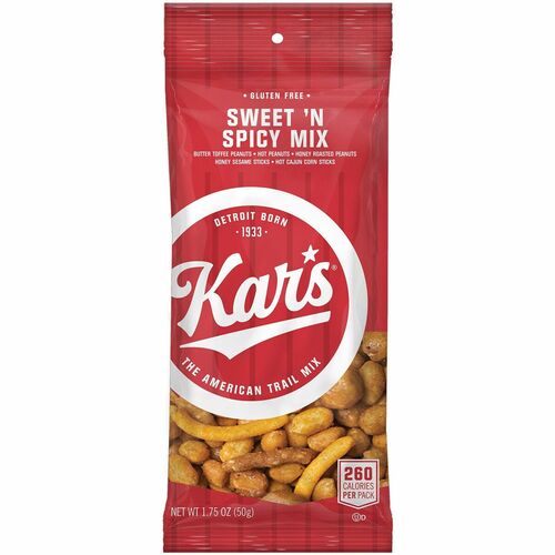 Kars Nuts Sweet N Spicy Trial Mix, 1.75 oz., 24/BX