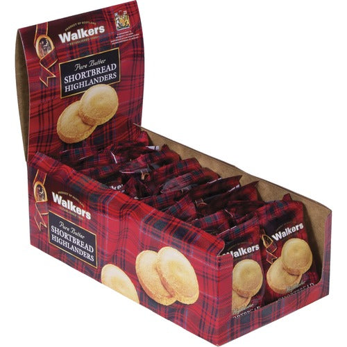 Office Snax Cookies, Shortbread Highlanders, 18/BX, Multi