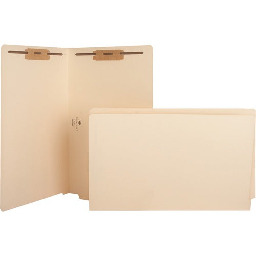 Business Source Fastener Folders,w/2-Ply Tab,Pos 1 and 3,Legal,50/BX,MA