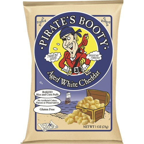 B&G Foods Rice and Corn Puffs, White Cheddar, 1 oz., 24/CT, Multi