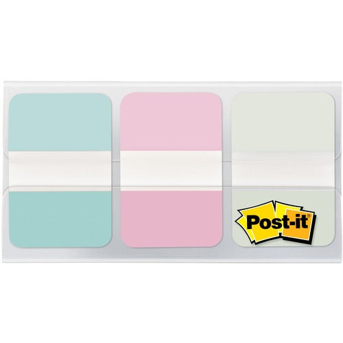 3M Post-it Tabs, 1", 12 Tabs/Pad, 36 Tabs/PK, AST Pastels