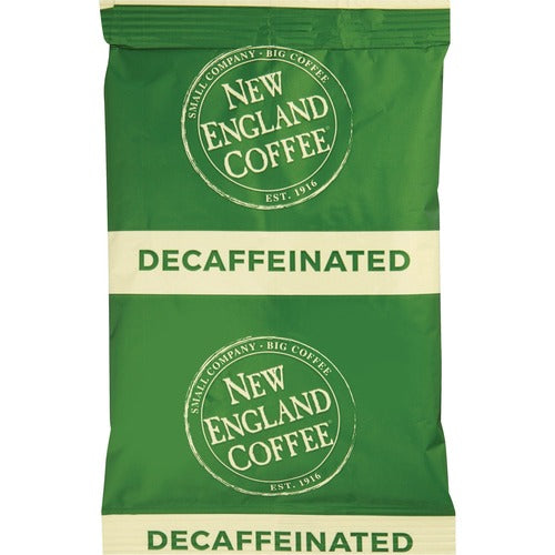 New England Coffee Coffee, Medium Light Roast, Decaf, 2.5 oz, 24/CT, Dark Brown