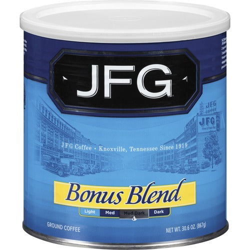 New England Coffee Coffee, Bonus Blend, Preground, 30.6 oz., Dark Brown
