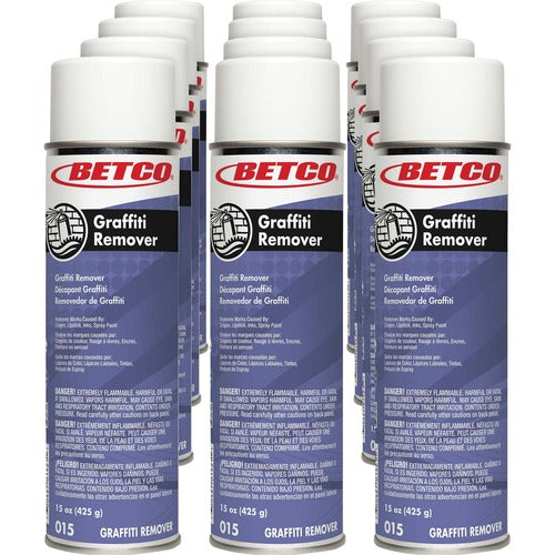 Betco Corporation Graffiti Remover, Spray, Flammable, 15 oz Net Wght, 12/CT