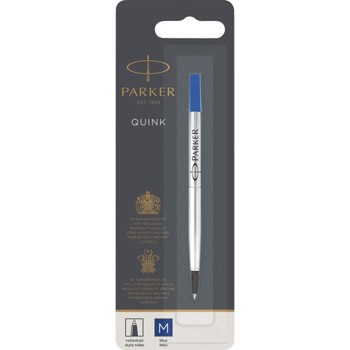 Parker Pen Refill, f/Parker Rollerball, Medium Point, Blue