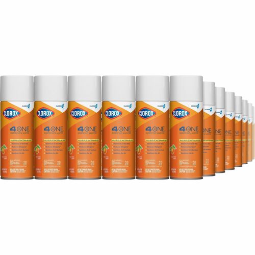Clorox Company 4-in-1 Disinfectant/Sanitizer Spray,14 oz,1596/PL, Citrus