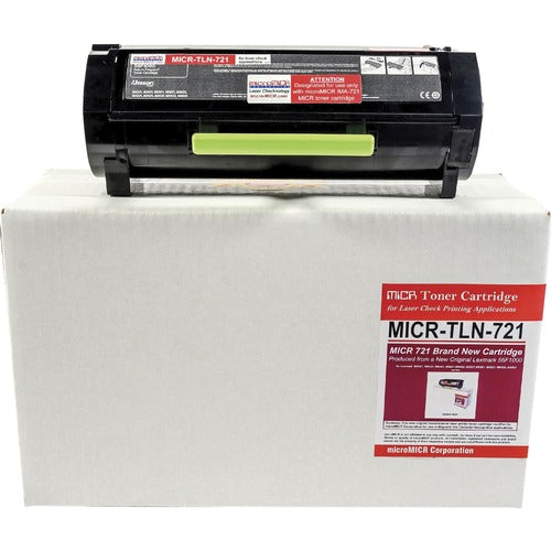 MicroMICR CORP MICR Toner Cartridge, f/Lexmark MS321, 6000 Yld, BK
