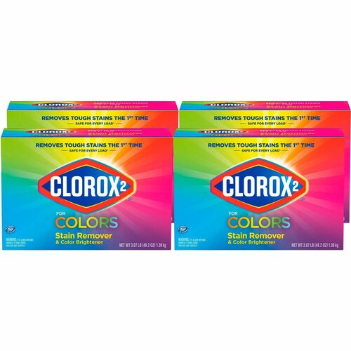 Clorox Company Stain Remover and Color Booster, Powder, 49.2 oz, 4/CT, NA