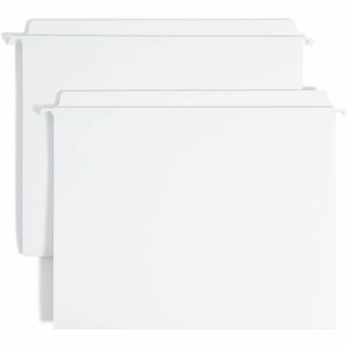 Smead Hanging Folders,w/2-Ply Tabs,Straight Tab,Ltr,20/BX,White