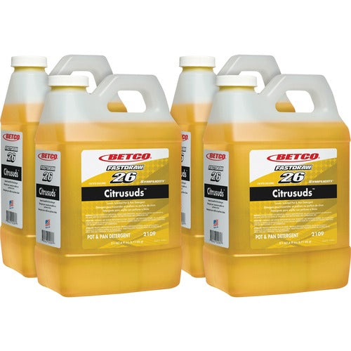 Betco Corporation Detergent, f/Pots&Pans, Hvy-dty, FastDraw, 2 Liter, 4/CT, YW