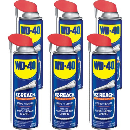 WD-40 Company Lubricant, EZ-Reach, 14.4oz, 6/CT, Blue