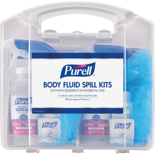 Gojo Spill Kit,f/Body Fluids,w/User Protection,2 Single-Uses/Kit-GOJ384108CLMS