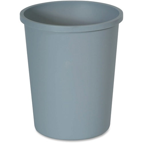 Rubbermaid Commercial Products Waste Container, Round, 11 Gal, 15-4/5"Dx18-4/5", Gray