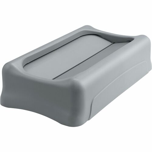Rubbermaid Commercial Products Swing Lid, f/Slim Jim Containers, 20-1/2"x11-7/10"x5", Gray