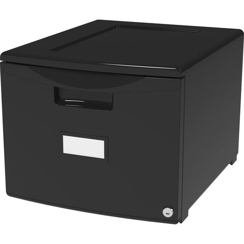 Storex Industries Corporation Filing Drawer, Stackable, 14-3/4"Wx18-1/4"Lx12-3/4"H, Black