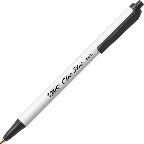 Bic Ball Pen, Retractable, 1.0mm, 60/BX, BK