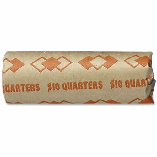 Iconex LLC Coin Wrappers,Tubular,Quarters,10 Dollars/Wrap,1000/CT,OE