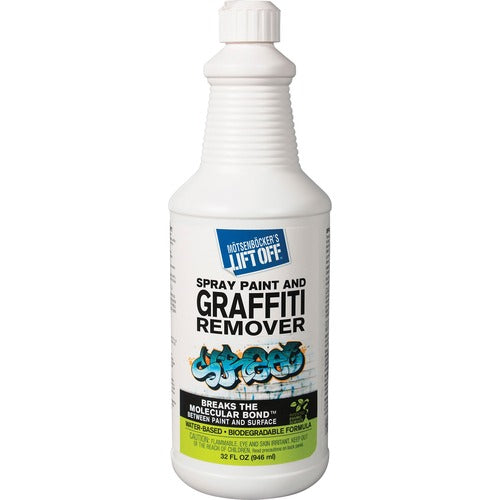 Motsenbocker Advanced Graffiti Remover, Multi-surface, Water-based, 32 oz, White