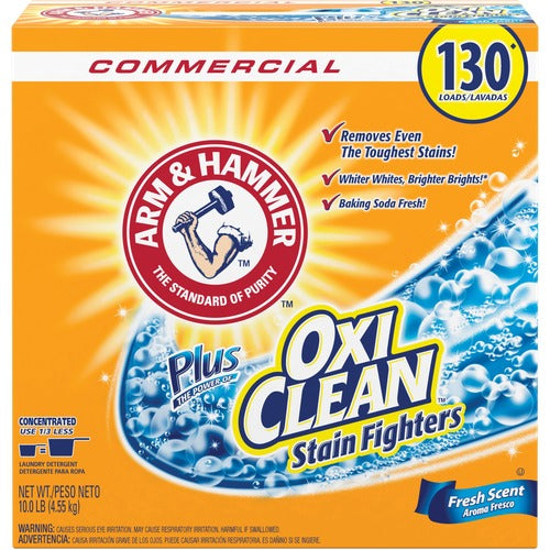 Church & Dwight Co., Inc. Laundry Detergent,Powder,OxiClean,130 Loads,10 lb,WE