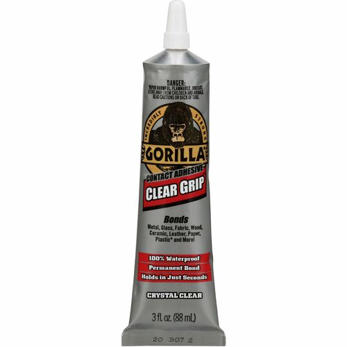 The Gorilla Glue Company Contact Adhesive, Clear Grip, 3 fl oz, Clear-GOR8040001
