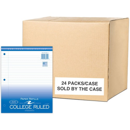Roaring Spring Paper Products Filler Paper,College-Rld,3HP,8-1/2"x11",200Sht/PK,24PK/CT,WE