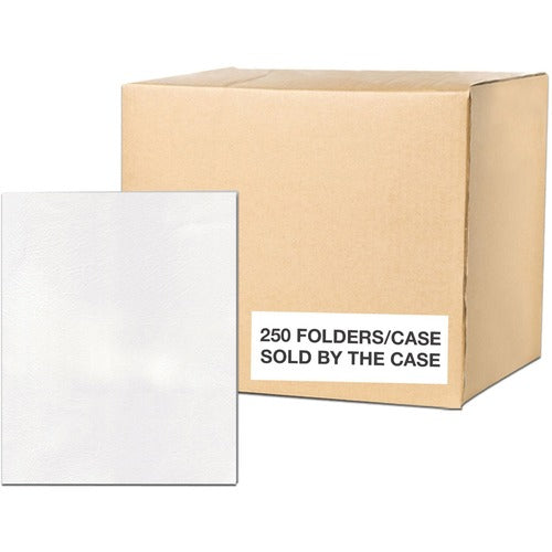 Roaring Spring Paper Products Folders,w/2 Pockets,Embossed,9-1/2"x11-3/4",25/BX,10/CT,WE