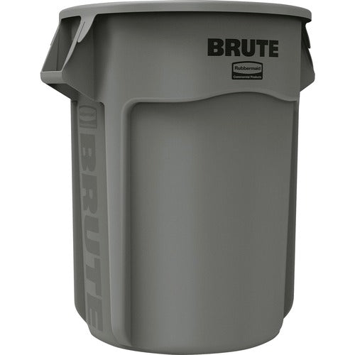 Rubbermaid Commercial Products Brute Container, No Lid, 55Gal, 26.4"x33.2, 3/CT, Gray