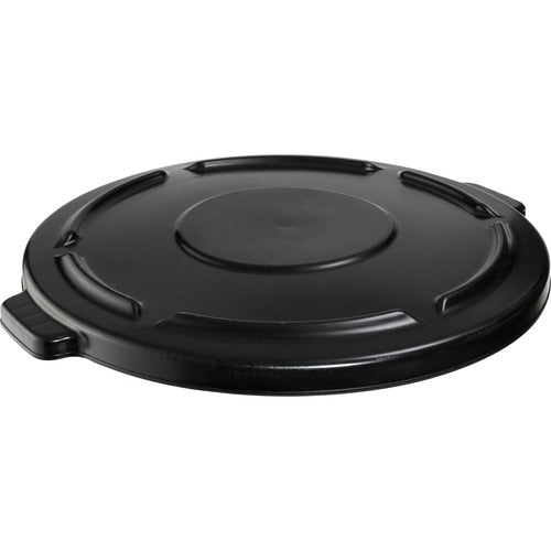 Rubbermaid Commercial Products Lid, f/44 Gallon Brute Container, Self-Draining, 4/CT, Black