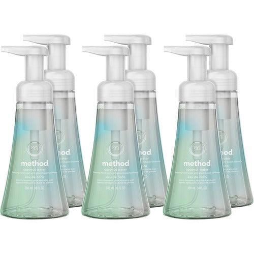 Method Products Handwash, Foam, Coconut Water, 10 fl oz, 6/CT, Clear