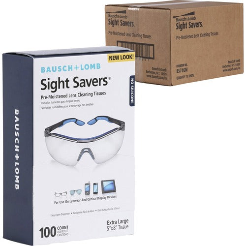 Bausch + Lomb Inc Lens Cleaning Tissues,PreMoistened,5"x8",100/BX,2/BD,5BD/CT