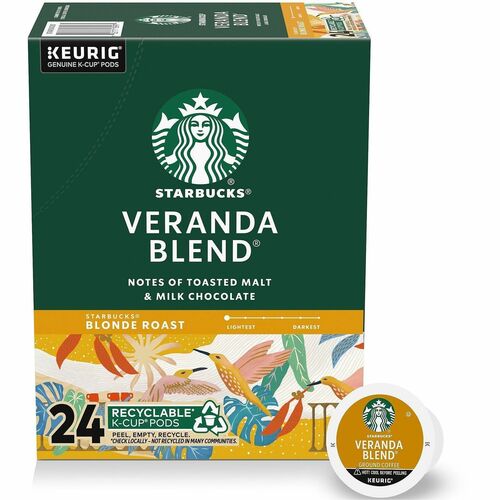 Starbucks Coffee,Veranda Blend,K-Cup,24/BX