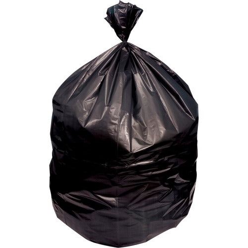 Genuine Joe Can Liners, 56 Gal, 22 mic, 43"x48", 150/CT, Black-GJO02860