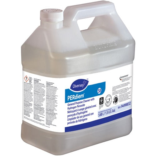 Diversey Care Cleaner, General Purpose, Hyd Per, 1.5 Gallon, 2/CT, Clear-DVO94998832