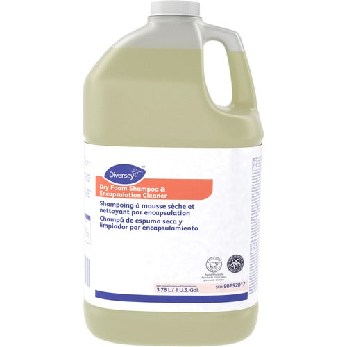 Diversey Care Dry Foam Shampoo and Encapsulation Cleaner, 1 Gal, 4/CT, Red-DVO9BP92017