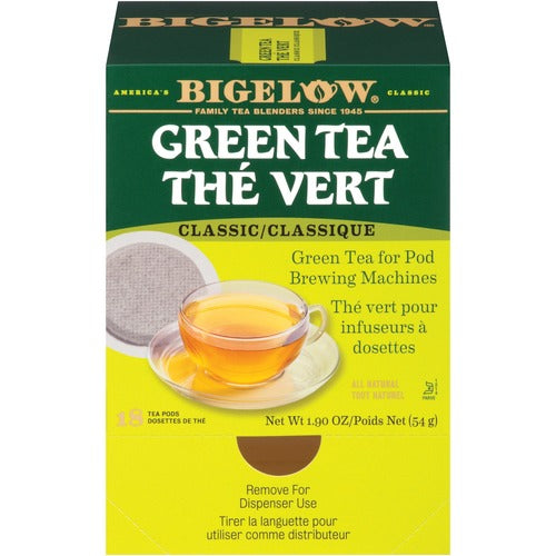 Bigelow Tea, Green, Pod, Classic, 18/BX, Green