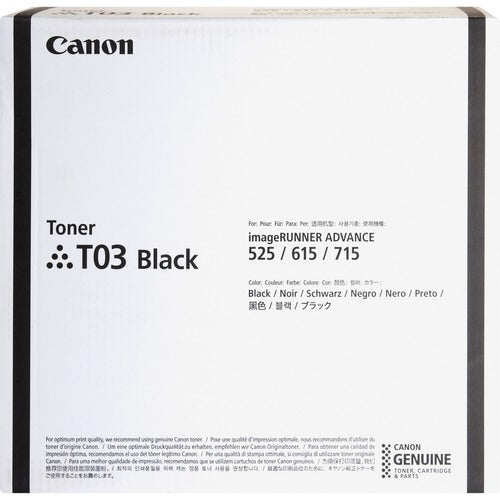 Canon Toner Cartridge, f/iR 525/615/715, 51500 Page Yield, BK