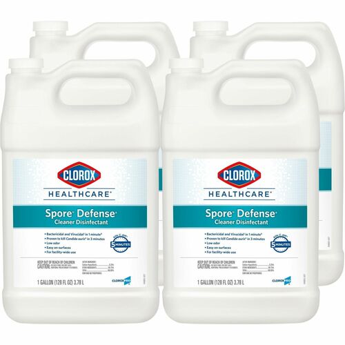 Clorox Company Cleaner Disinfectant, Spore Defense, 128 oz, 4/CT, White