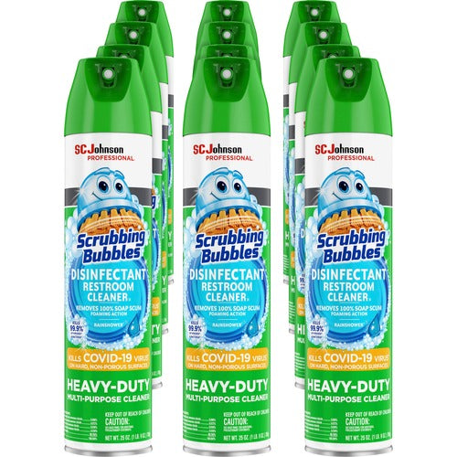 S.C. JOHNSON & SON, INC Disinfectant Restroom Cleaner, Rainshower, 25oz, 12/CT,WE