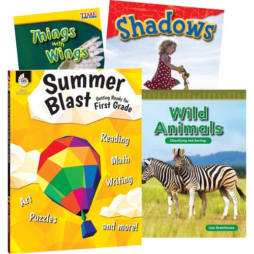 Shell Education Teacher Created Materials Learn At Home Books,Summer STEM,w/Workbook,Grade 1,4/ST