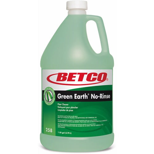Betco Corporation Floor Cleaner, No-Rinse, 1 Gal, 4/CT, Green