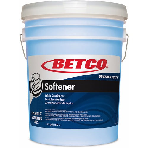Betco Corporation Fabric Softener,Liquid,Springtime Fresh,5 Gal Pail,Light BE