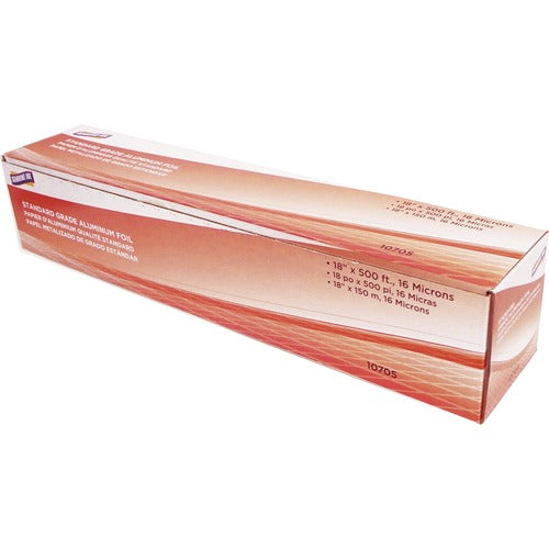 Genuine Joe Foil, Aluminum, Standard Grade, 18"Wx500'L, Silver-GJO10705